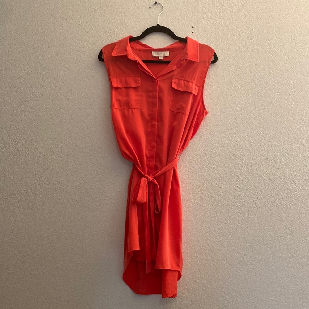 Olive and Oak button-up collared sundress.